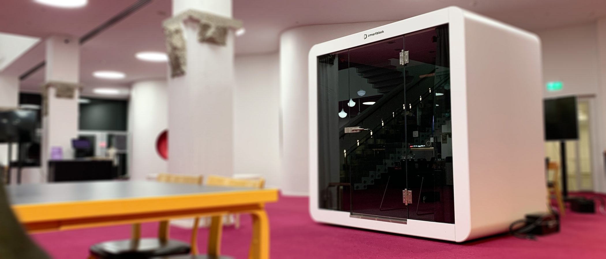 Photo of the A Pod recording booth